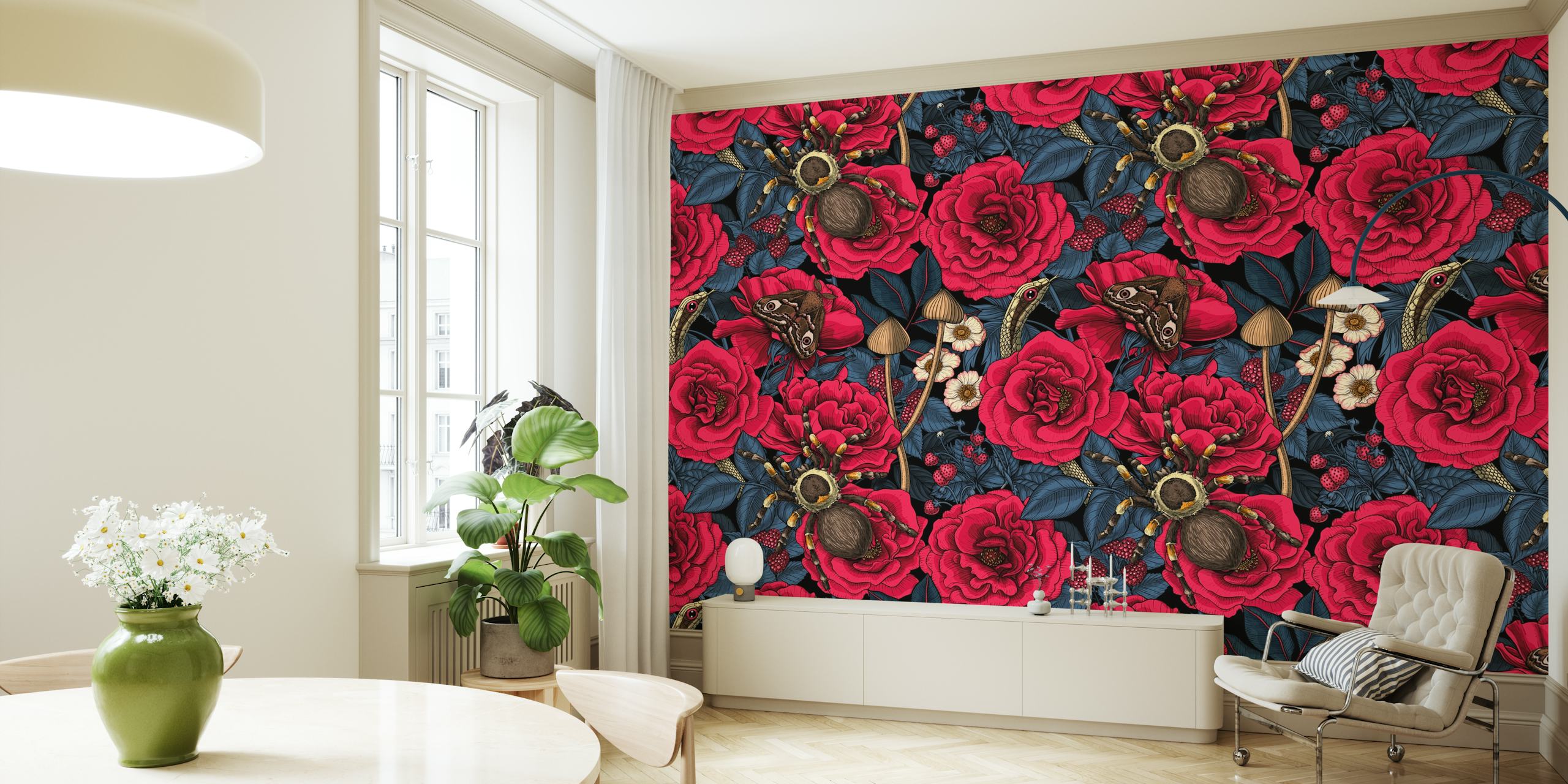 Dream Garden 4 floral wallpaper design